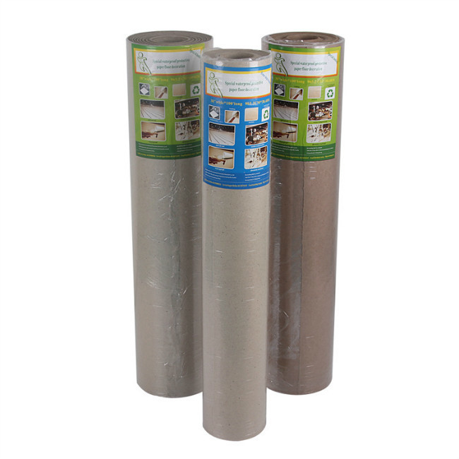 Heavy Duty Construction Floor Covering Paper Roll Multifunctional Floor Protection Paper